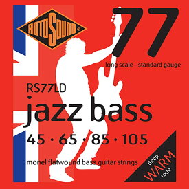 ROTO SOUND RS77LD Jazz Bass [Monel Flatwound Bass Strings] (045-105)