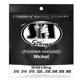 SIT 【PREMIUM OUTLET SALE】 POWER WOUND Electric Guitar Strings 8-string S81068