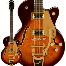 GRETSCH G5655TG Electromatic Center Block Jr. Single-Cut with Bigsby and Gold Hardware (Single Barrel Burst/Laurel)