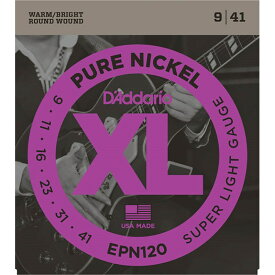 D’Addario XL Pure Nickel Round Wound EPN120 (Super Light/9-41)