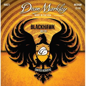 Dean Markley Black Hawk Coated Acoustic 80/20 Bronze MED 13-56 [#8021] 【特価】