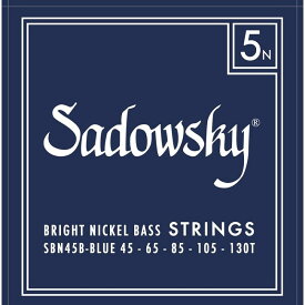 あす楽 Sadowsky ELECTRIC BASS STRINGS Bright Nickel 5ST(45-130T) SBN45B/Blue