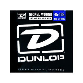 Dunlop (Jim Dunlop) Nickel Plated Steel Electric Bass Strings 5st DBN45125 [MEDIUM/45-125]