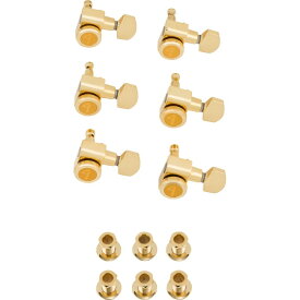 あす楽 Fender USA LOCKING STRATOCASTER(R)/TELECASTER(R) TUNING MACHINE SETS GOLD （#0990818200）