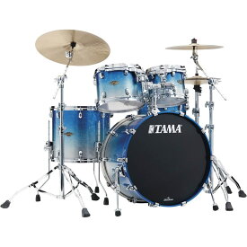 TAMA Starclassic Walnut/Birch 4pc Drum Kit - Molten Blue Ice Fade [WBS42S-MBI]