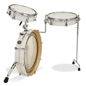 DRKTPFC03RKWM [Performance Series 3-Piece Low Pro Drum Kit / White Marine Pearl Finish Ply] dw (Vi)