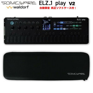 zB (LOE䐔p\tgP[Xt) ELZ_1 play V2 (Limited All Black Edition) \jbNEFA GU1vC Portable Synthesizer with Looper (Waldorf EF[ue[u) I[u...