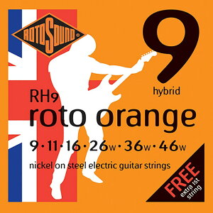 yNX}XZ[z Electric Guitar Strings RH9 Roto Orange - Hybrid ROTO SOUND (Vi)