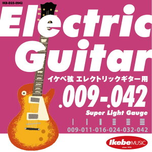zB Electric Guitar Strings CPx GLM^[p 009-042 [Super Light Gauge/IKB-EGS-0942] Ikebe Original (Vi)