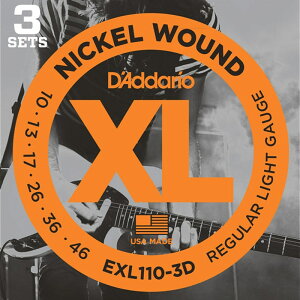XL Nickel EXL110-3D (3 Pack/10-46) D�fAddario (�V�i)