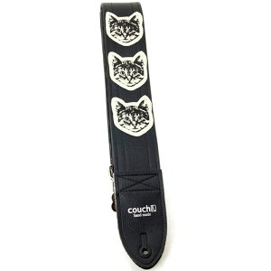 jE jE jEN [Cat Guitar Strap Black/White Cats] Couch Guitar Strap (Vi)