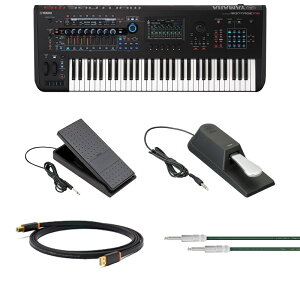 MONTAGE M6 鍵盤堂プレミアム・セット【オヤイデ製NEOラインケーブル&Class A USBケーブル付】 Expanded Softsynth Plugin (ESP) v2.0ダウンロードコード付 ヤマハ モンタージュ ※配送事項要ご確認【kbdset】