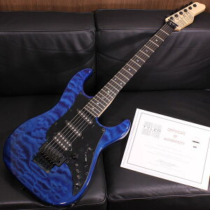 Studio Elite Quilted Maple Top Transparent Royal Blue SN. 26419 JAMES TYLER (�V�i)