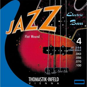JF344 [Nickel Flat Wound Roundcore Bass Strings for Long Scale 34 inch 4-strings] Thomastik-Infeld (�V�i)