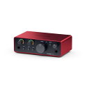 Scarlett Solo gen4 (Cubase LE付属)(2in2out・USB-C オーディオインターフェイス)(フォーカスライト)(スカーレット)(…
