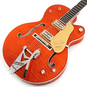 G6120TFM-BSNV Brian Setzer Signature Nashville Hollow Body with Bigsby and Flame Maple�iOrange Stain/Ebony�j GRETSCH (�V�i)