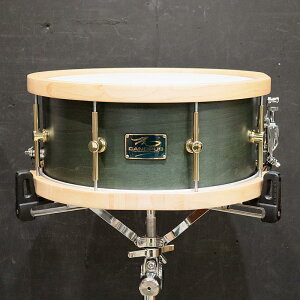 MO-1465WH [MO Snare Drum 14''×6.5'' w/Wood Hoop - Black Olive Oil]�y���[�J�[���Y�I�� ���X�g���ׁI�z CANOPUS (�V�i)