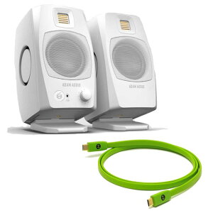 D3V White + OYAIDE�����i��USB�P�[�u���Z�b�g(Type C to C 2.0m)(�y�A)(�������K�i)(�A�_��)(���j�^�[�X�s�[�J�[)(�z���C�g)(�I���C�f) ADAM (�V�i)