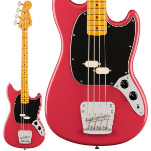 American Professional Classic Mustang Bass (Faded Dakota Red/Maple)yThe Autumn Winter 2025 Campaignz Fender USA (Vi)