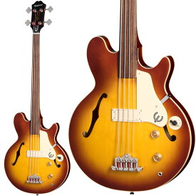 翌日配達 Jack Casady Fretless Bass (Aged Royal Tan) 【新楽器応援セール】 Epiphone (新品)