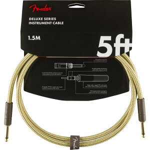 �y�Đ��������Z�[���zDeluxe Series Instruments Cable�C Straight/Straight�C 5'�C Tweed(#0990820094) Fender USA (�V�i)