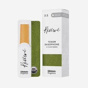 《硬さ:3.5》テナーサックス用リード ダダリオ・ウッドウインズ オーガニック・レゼルヴ D'Addario Woodwinds (RICO) (新品)
