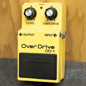 VINTAGE OD-1 Over Drive Black Screw '83 BOSS (Be[W gp)