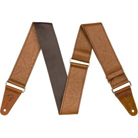 TOOLED LEATHER GUITAR STRAP. 2 (Brown) (#0996970000) Fender USA (新品)