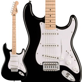 あす楽 Squier Sonic Stratocaster (Black/Maple Fingerboard) Squier by Fender (新品)