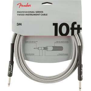 �y�t���Z�[���z PROFESSIONAL SERIES CABLE 10feet (WHITE TWEED)(#0990820063) Fender USA (�V�i)