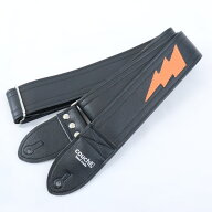 LIGHTNINGBOLT BLACK/ORANGE Couch Guitar Strap (新品)