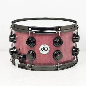 DRU20712SSNRN101[Collector's Pure Purpleheart Snare Drum VLT Shell 12×7 - Natural Satin Oil w/Black Nickel Harare] dw (Vi)