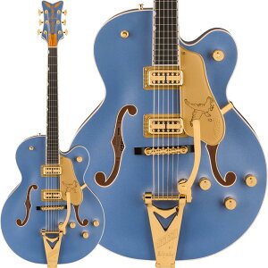 Professional Collection Falcon Hollow Body with String-Thru Bigsby BlackiCerulean Smoke^Ebonyj GRETSCH (Vi)