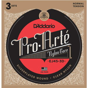 Pro-Arte Classical Guitar Nylon Strings ×3Zbg [EJ45-3D/Normal Tension] __I DfAddario (Vi)
