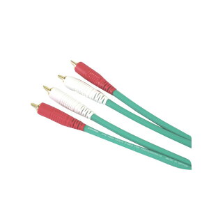 COLOR TWIN CABLE 2RR-3.0M (RCA-RCA 1yA) 3.0m (GREEN) EXFORM (Vi)