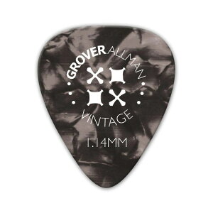 Vintage Celluloid Pro Picks 1.14mm [Grey] Grover Allman (Vi)