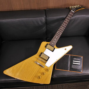 1958 Korina Explorer Reissue VOS Natural w/White Pickguard SN. 841177 Gibson (Vi)