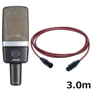 C214-Y4 �yPASSGO RED�}�C�N�P�[�u���Z�b�g(XLR-XLR)3.0m�z(4�N�ۏ�)(�������K�i)(�A�[�J�[�Q�[) AKG (�V�i)