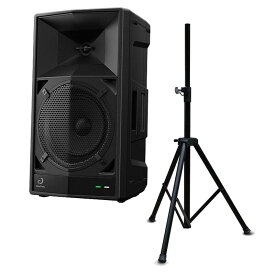翌日配達 WAVE-EIGHT + スピーカースタンドSET 【ポータブル・アンプ内蔵ワイヤレスPA/DJスピーカー】 AlphaTheta (新品)