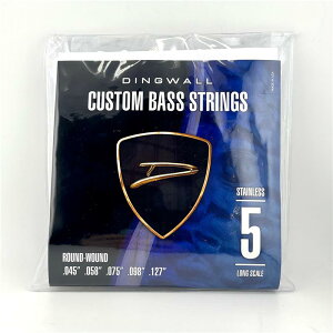 �����z�B CUSTOM BASS STRINGS [STAINLESS 5ST] SET ROUND-WOUND .045-.127 DINGWALL (�V�i)