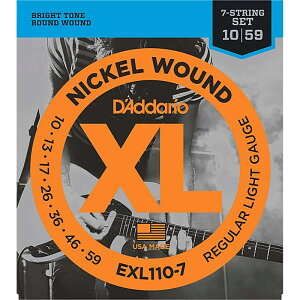XL Nickel Electric Guitar Strings EXL110-7 (Regular Light 7-string/10-59) D�fAddario (�V�i)