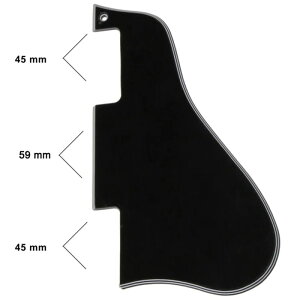 Short Pickguard for Gibson ES-335 (Black 5-ply) [PG-0818-037] ALLPARTS (�V�i)