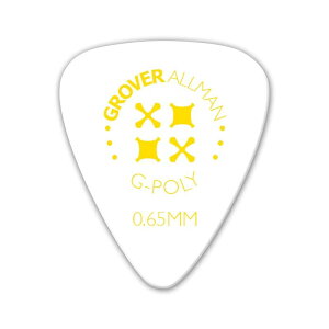G-Poly(TM) ISO Shape Pro Picks 0.65mm(White) Grover Allman (�V�i)