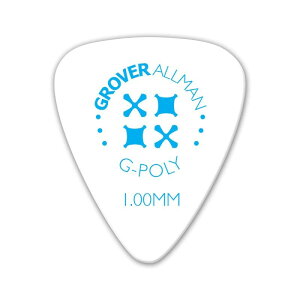 G-Poly(TM) ISO Shape Pro Picks 1.00mm(White) Grover Allman (Vi)