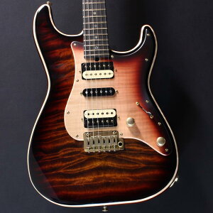 Ikebe 50th Anniversary ST-22 Selected 5A Quilted Maple Top (Tiger Eye Burst) #033311 T�fs Guitars (�V�i)