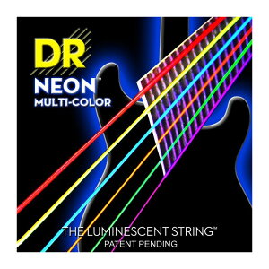 NEON Guitar Strings [MULTI-COLOR] (DR-NMCE-2/10 10-46)�y����2�Z�b�g�p�b�N�z DR (�V�i)