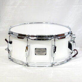 JSB-1465 - Matt White [刃 II YAIBA Birch Snare Drum 14×6.5] CANOPUS (新品)