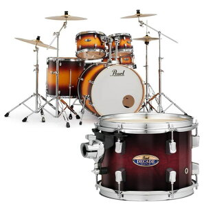 Decade Maple Ready Set Go �V���o���t���h�����t���Z�b�g �`Two Crash Cymbal Version�` - Gloss Deep Red Burst [DMP825S/C-2CSN #261]�y�����񂹕i�z Pearl (�V�i)