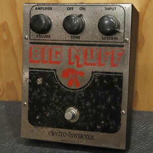VINTAGE Big Muff Pi Version 3 OFF-ON Switch Black Line '76 Electro Harmonix (Be[W gp)