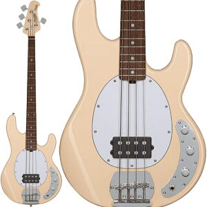 zB S.U.B. Series Ray4 (Vintage Cream/Rosewood) Sterling by MUSICMAN (Vi)